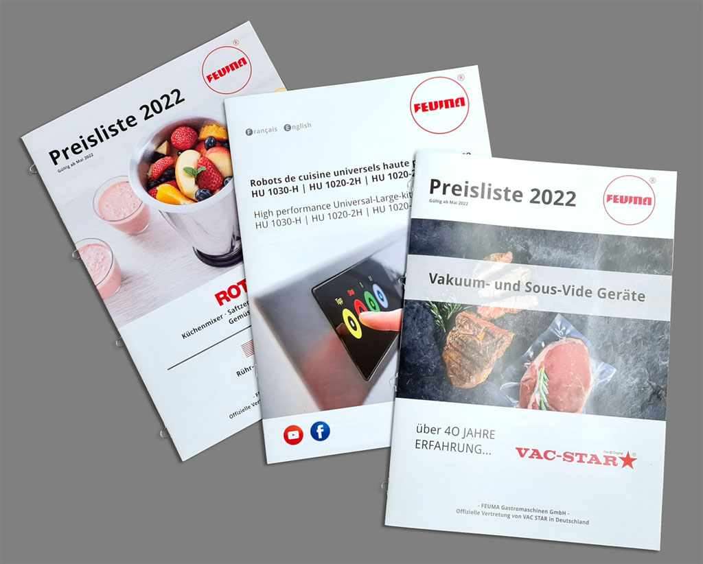 Prospekte Feuma Gastromaschinen GmbH